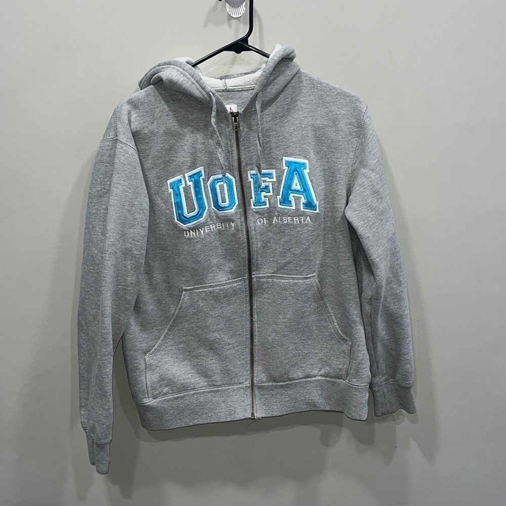 University of Alberta medium zip  up hoodie